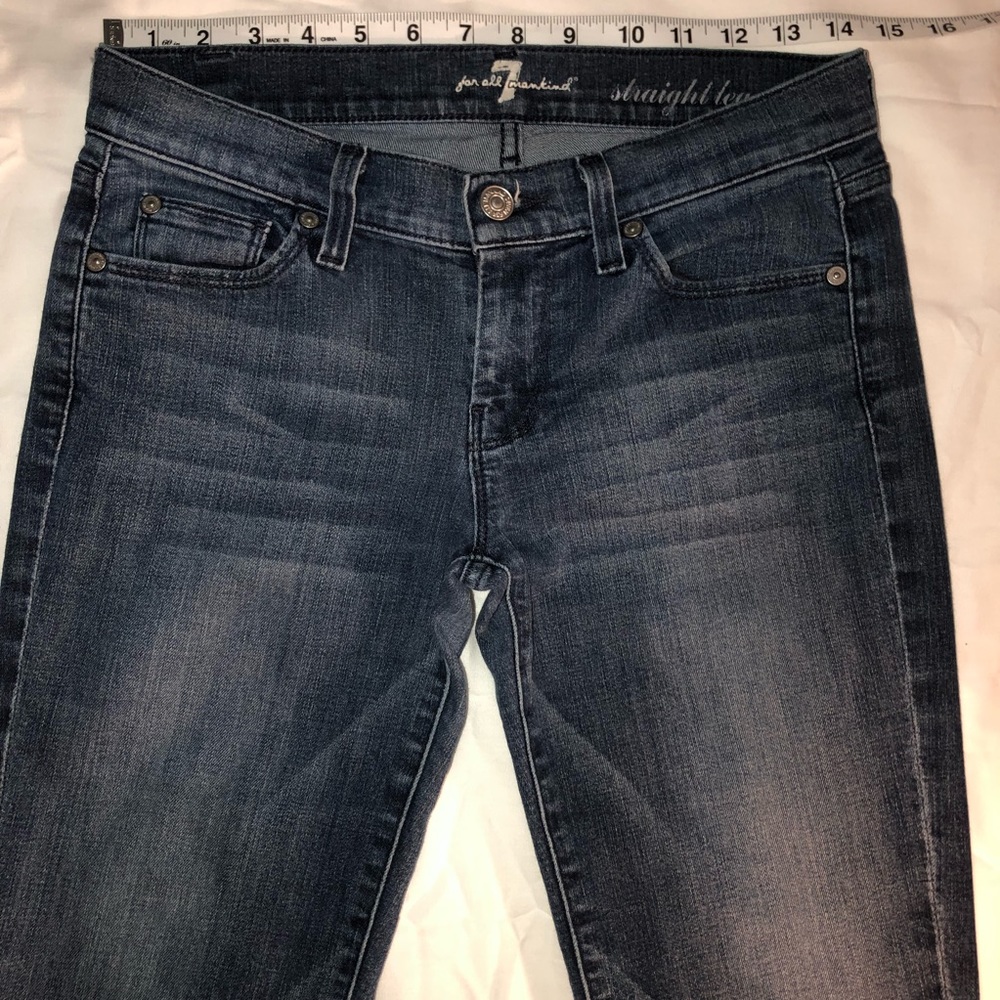 7 For All Mankind Straight leg pre-washed, tag 26